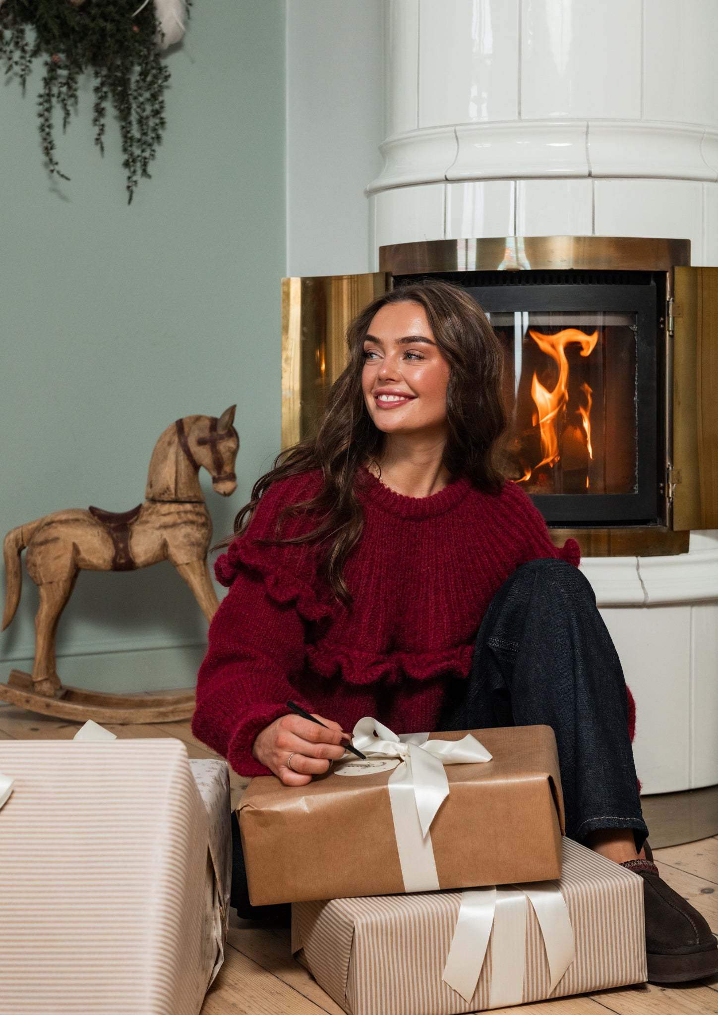 PCSIKKA Pullover - Beet Red